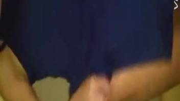 Attractive young woman masturbating and defecating on camera